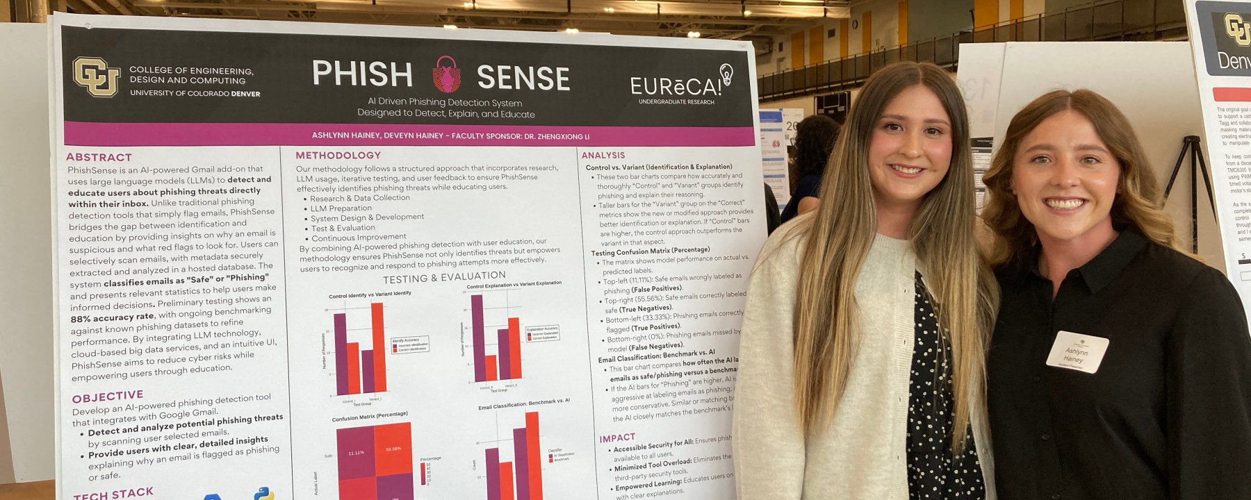 Phish Sense team at Cu Denver College of Engineering, Computing and design's Capstone Design