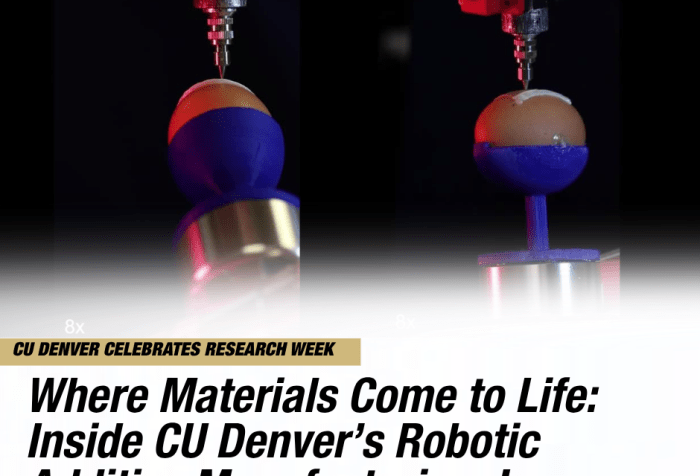Where Materials Come to Life: Inside CU Denver’s Robotic Additive Manufacturing Journey